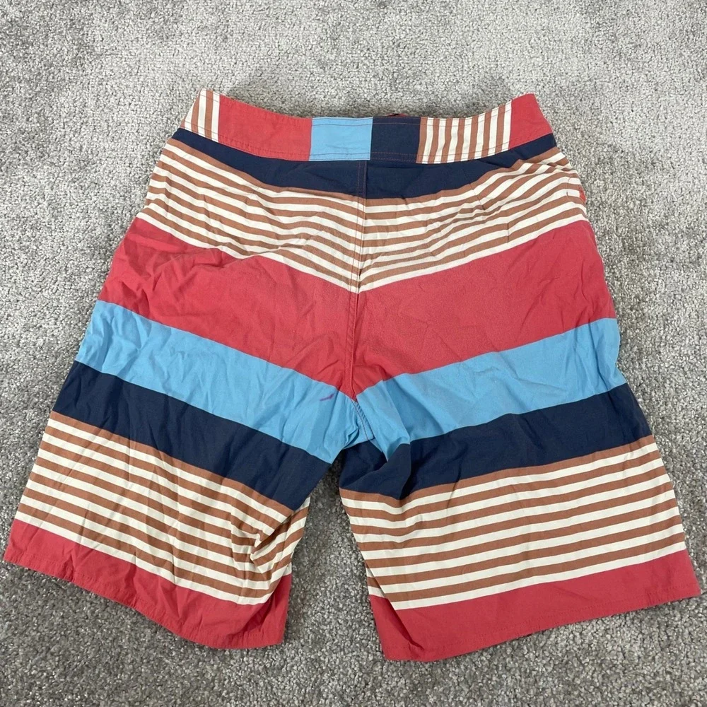 Patagonia Board Shorts Mens 32 Wavefarer Swim Trunks Striped Stretch 21